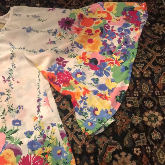 H&M the garden collection floral print blouse 6 - Picture 3 of 3